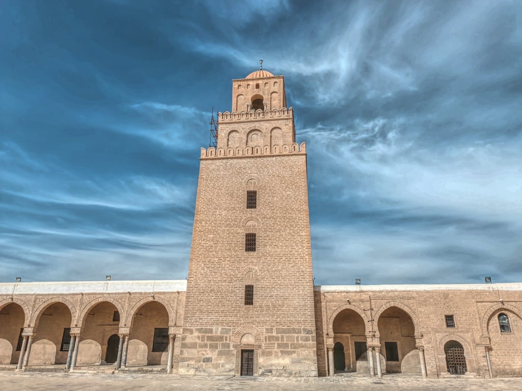 Unique clock mosque