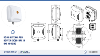 The Poynting EPNT Antenna in Ireland: Can be used as a 5G/4G Antenna and an Outdoor Router Enclosure at the Same Time, All in One Housing