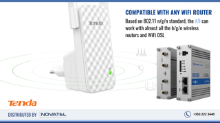 Reference Image: The Tenda A9 Extender Is Univerally Compatible with Routers
