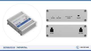 Reference Image: BAT120 Uninterruptable Power Supply for Routers - Front and Rear Panel View