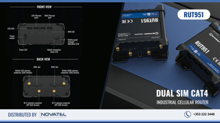 Reference Image: Teltonika RUT951 Router Front and Back