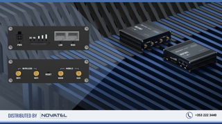 Feature the Front and Rear Panel Views of the Teltonika RUT361 Cat6 LTE Router - by Novatel Communications Ltd. Ireland