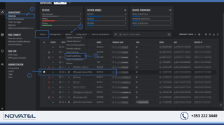 Teltonika RMS Events Log Export: Under Management > Devices > Toggle On the Radio Button for your Target Router, go to Actions, then Export Events Log