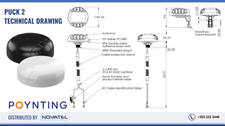 Reference Image: Poynting Puck 2 Technical Drawing