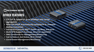 Quick Features: Multi-WAN Failover, Industrial Protocols, VPN Protocols, Cloud-based Management and Remote Monitoring, and more.