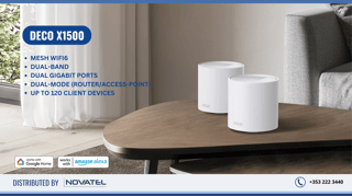 Quick Features: Mesh Wifi6, Dual-Band, Dual Gigabit Ports, Dual-Mode (Router/Access-Point), Up To 120 Client Devices