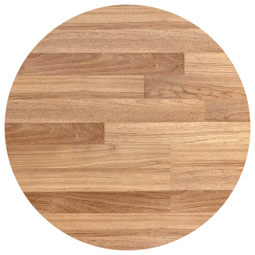 A round wooden surface with a light brown, natural wood grain pattern and varying shades of tan and beige—perfect for elevating your kitchen remodel.