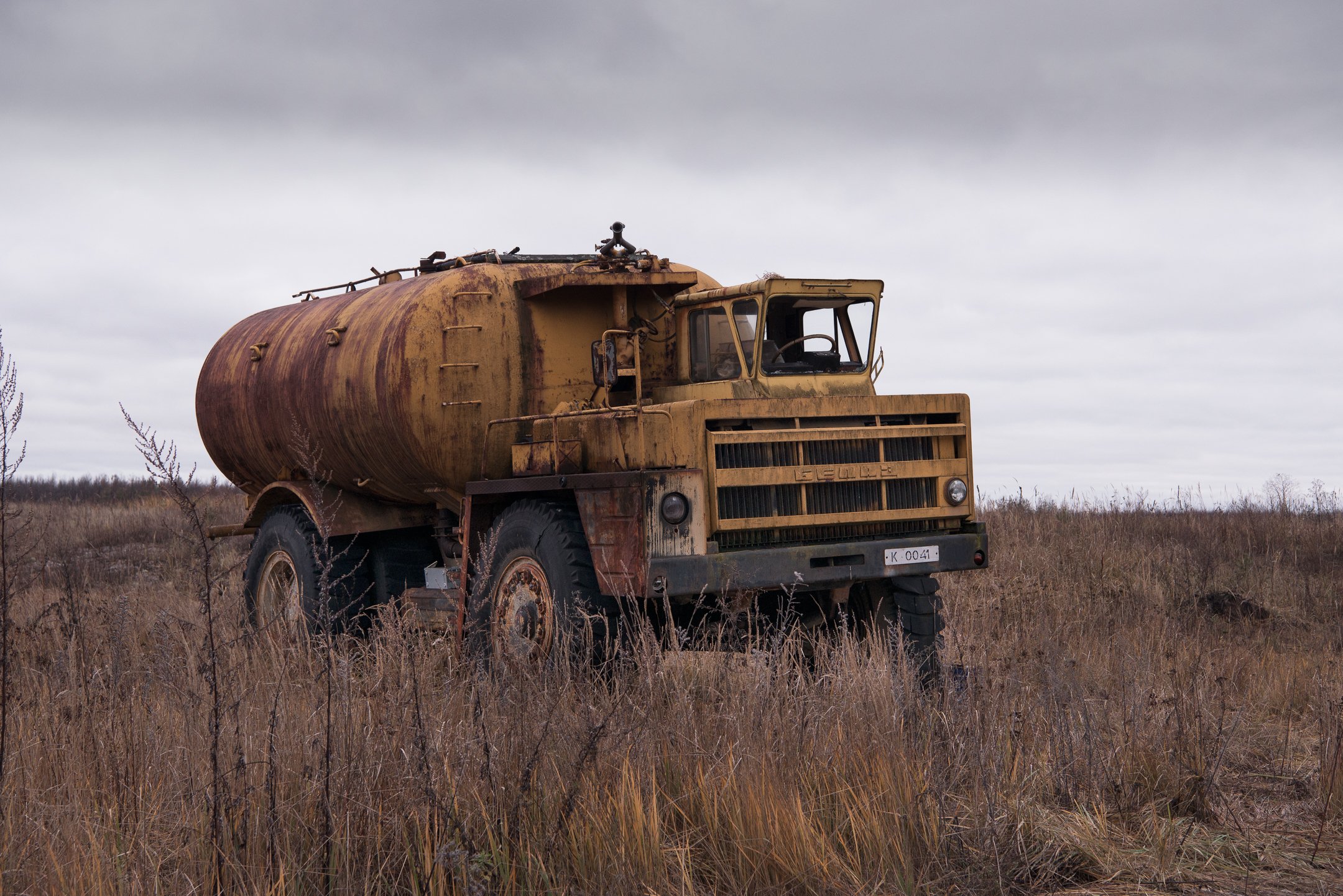 The BelAZ haul truck used to wash Pripyat buildings.