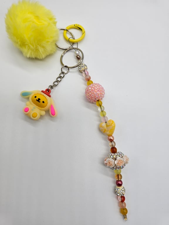 Bright Yellow Charm Keychain — photo 2