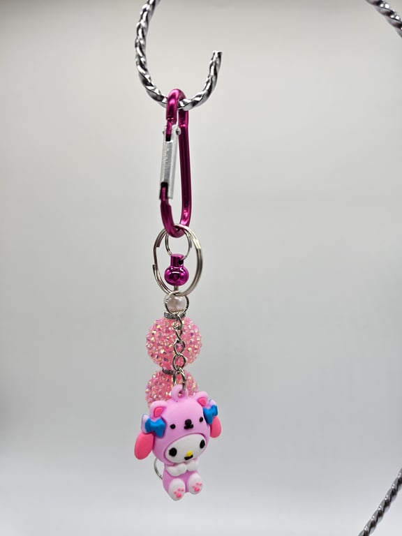 Sweet Pink Puppy Keychain — photo 1