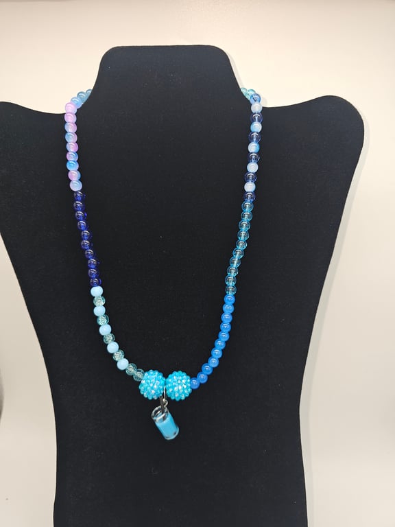 Sky Blue and Lavender Necklace — photo 1