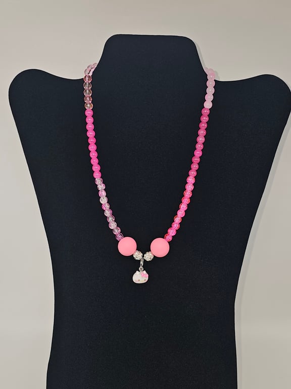 Sweet Pink Hello Kitty Necklace