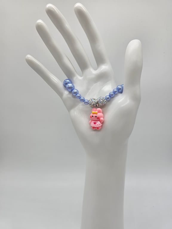 Sky Blue and Pink Bracelet