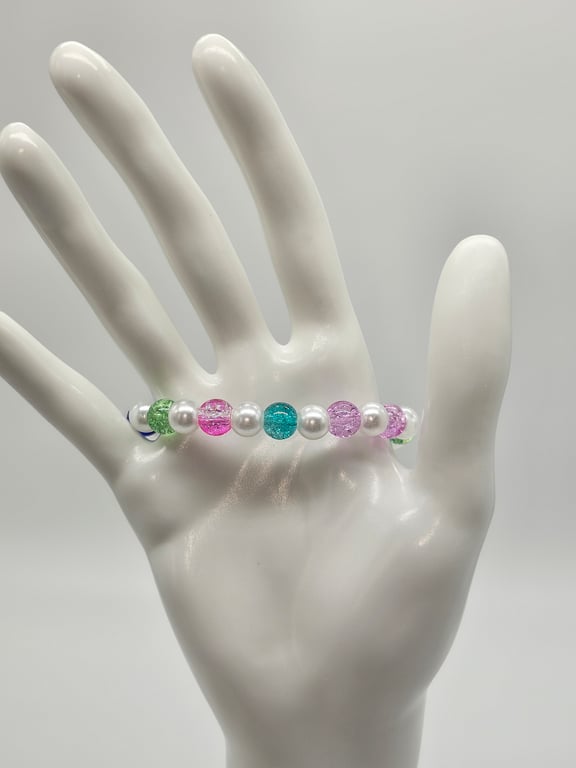 Rainbow Sparkle Stretch Bracelet — photo 1