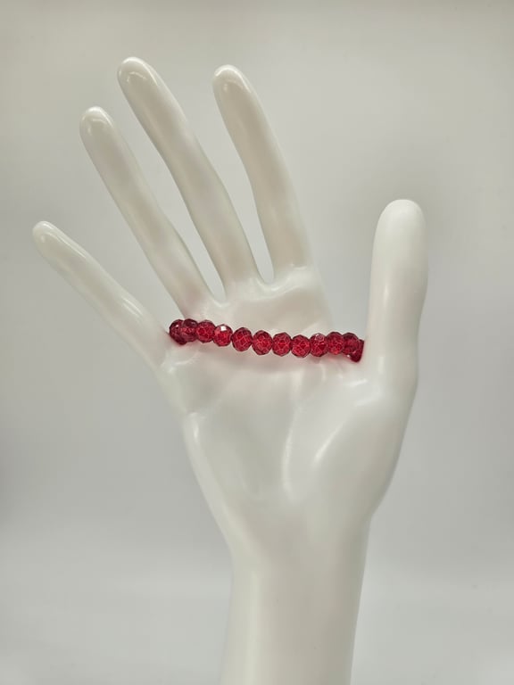 Ruby Red Sparkle Bracelet