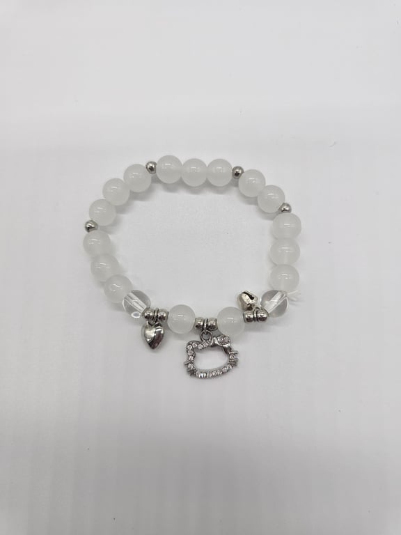 Silver and Crystal Bead Bracelet — photo 2