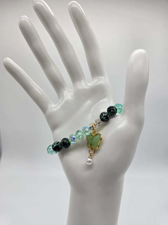 Emerald Garden Stretch Bracelet