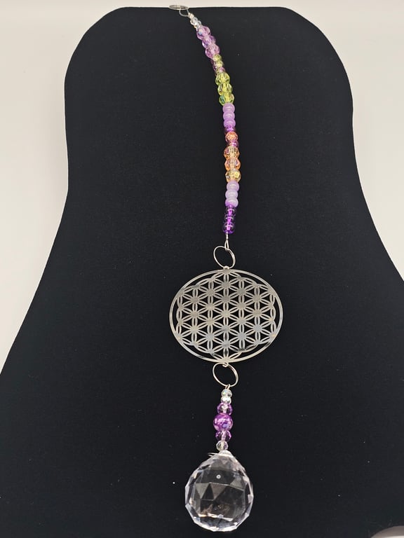 Purple Crystal Sun Catcher
