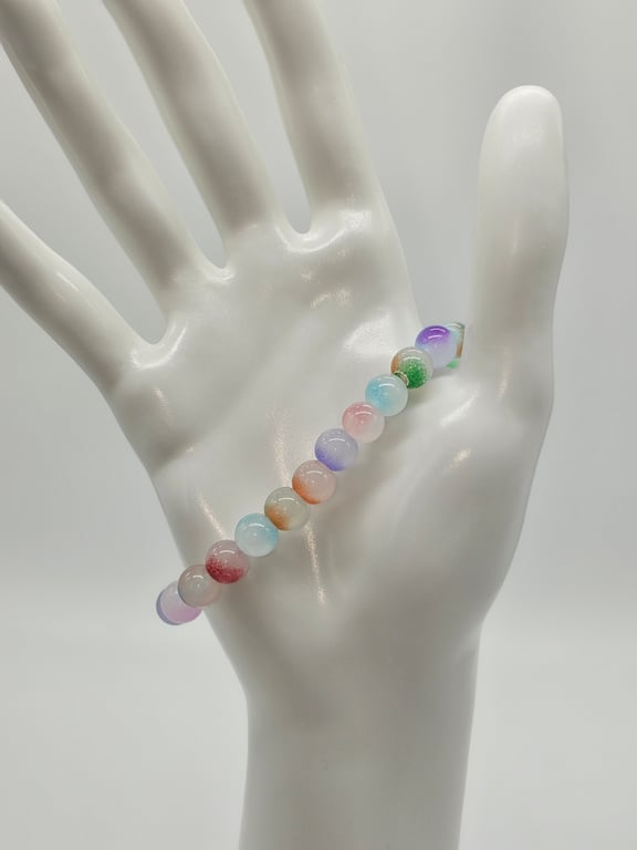 Pastel Rainbow Stretch Bracelet