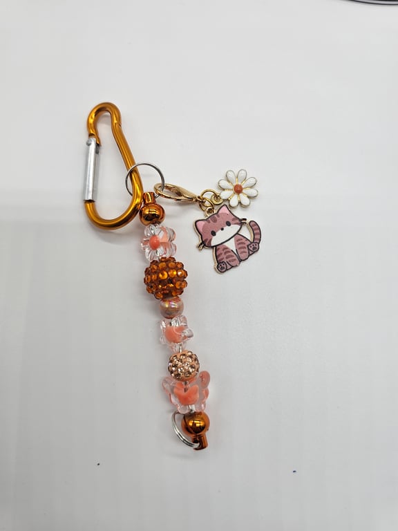 Pink and Gold Butterfly Keychain — photo 2