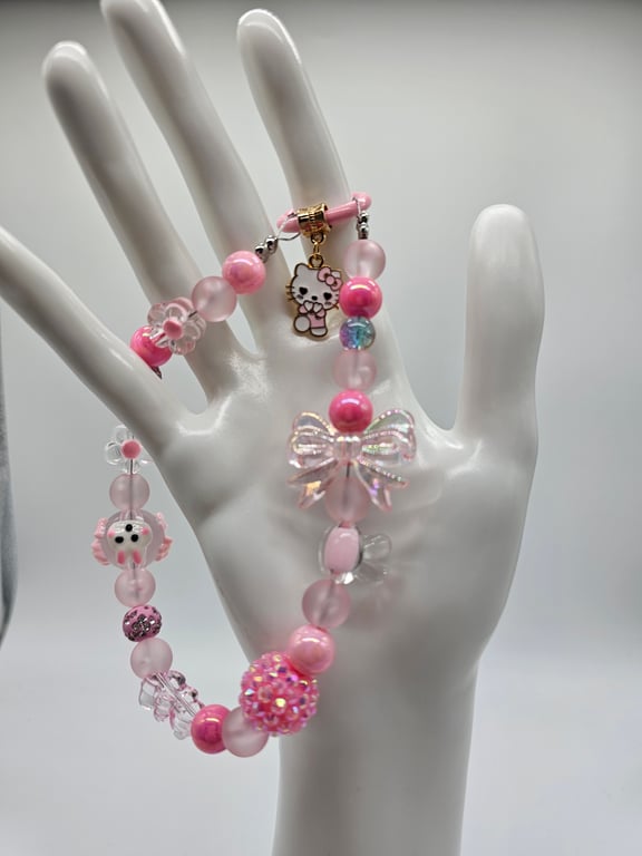 Pink Hello Kitty Phone Bracelet
