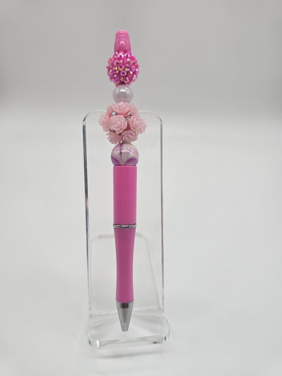 Pink Floral Ballpoint Pen