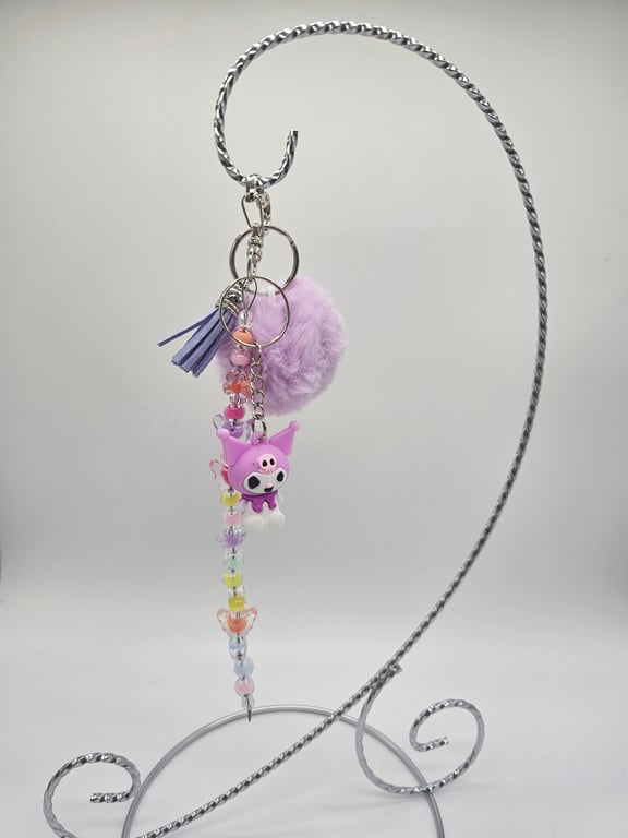 Vibrant Violet Keychain