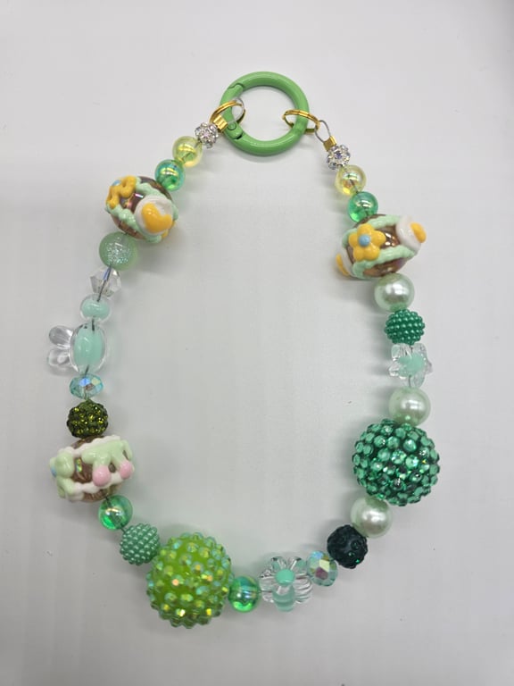 Lime Green Phone Wristlet — photo 2