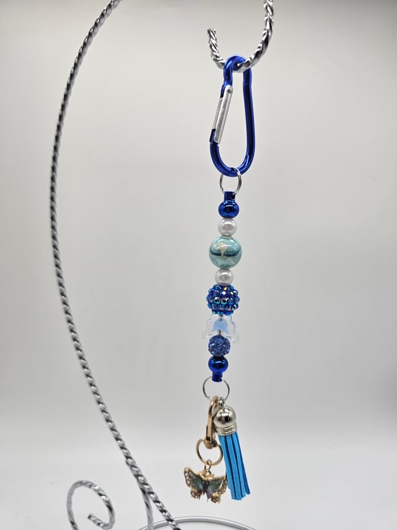 Sky Blue Butterfly Keychain