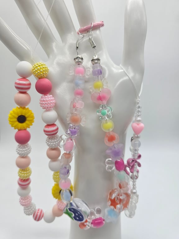 Springtime Fun Phone Bracelet - set of 3