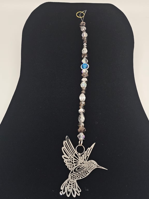 Crystal Hummingbird Suncatcher