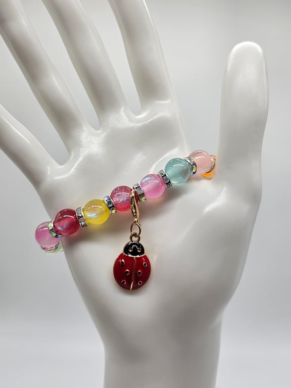 Pastel Rainbow Charm Bracelet