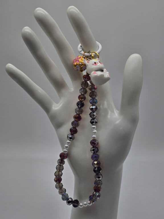 Purple-Gray Phone Bracelet