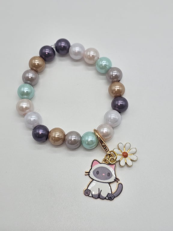Gray Cat Charm Bracelet — photo 2