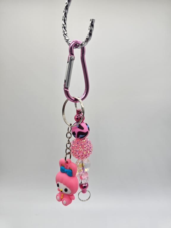 Pink Keychain with My Melody Charm — photo 1