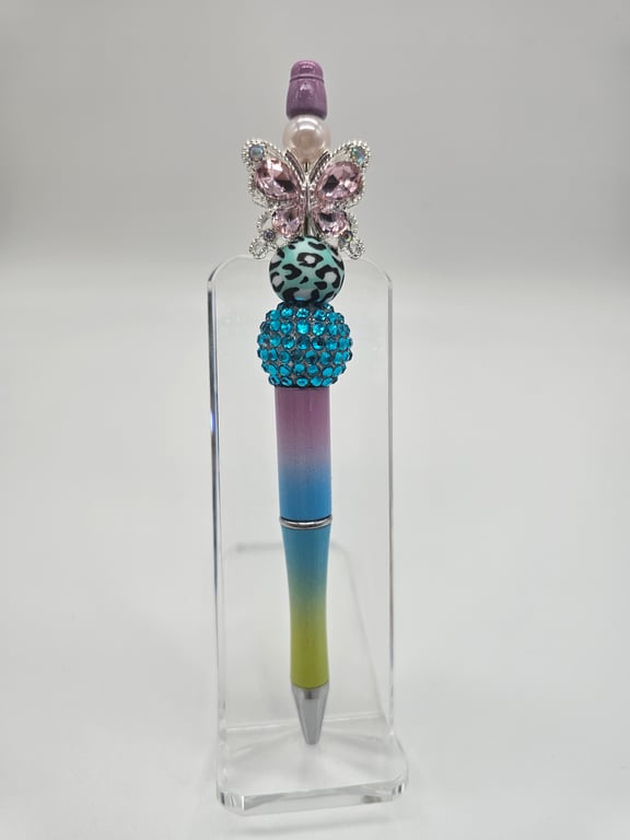 Pastel Rainbow Butterfly Pen