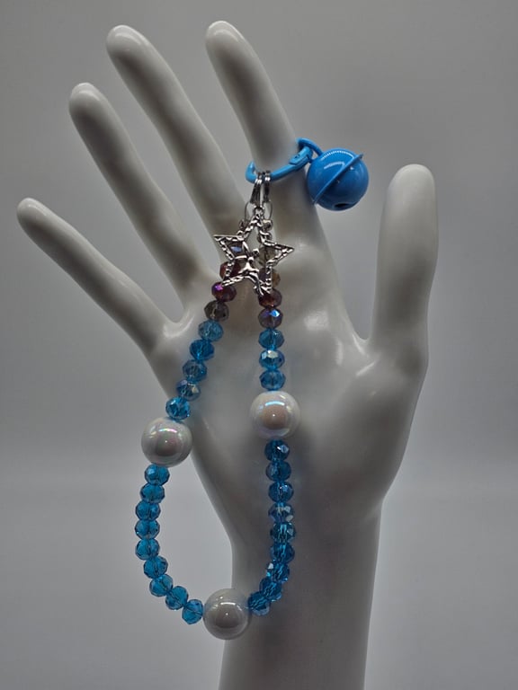 Blue Starlet Phone Wristlet