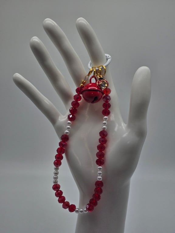 Ruby Red Ladybug Phone Bracelet