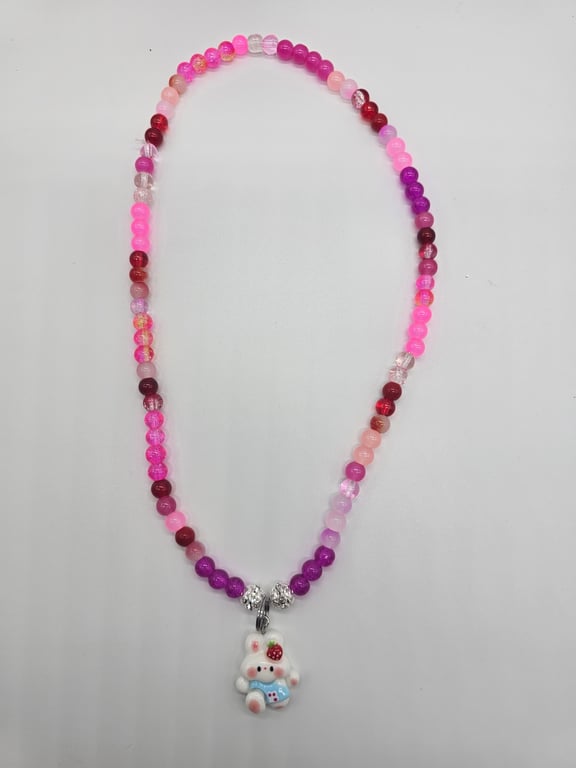 Pastel Rainbow Bunny Necklace — photo 2