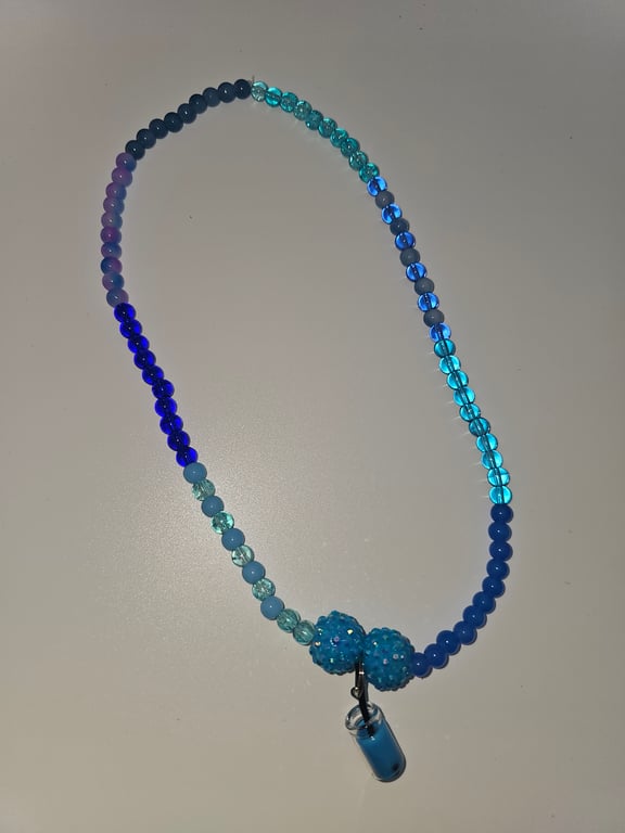 Sky Blue and Lavender Necklace — photo 2
