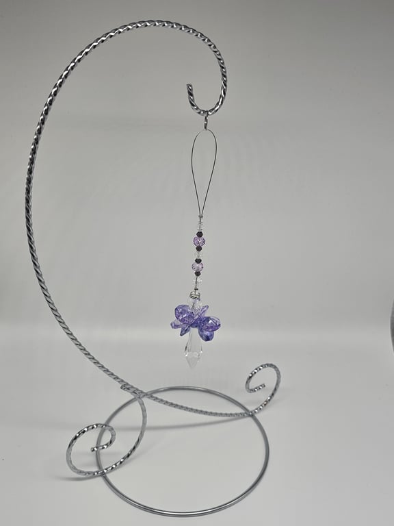 Purple Crystal Charm Suncatcher