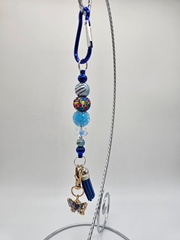 Sky Blue Butterfly Keychain