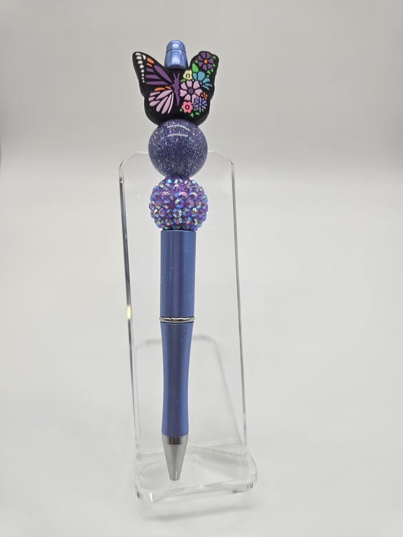Purple Garden Butterfly Pen