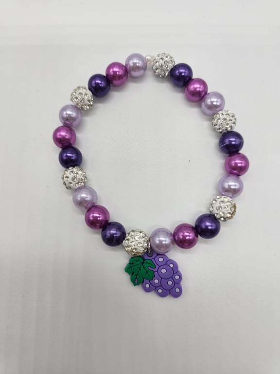 Purple Grape Charm Bracelet — photo 2