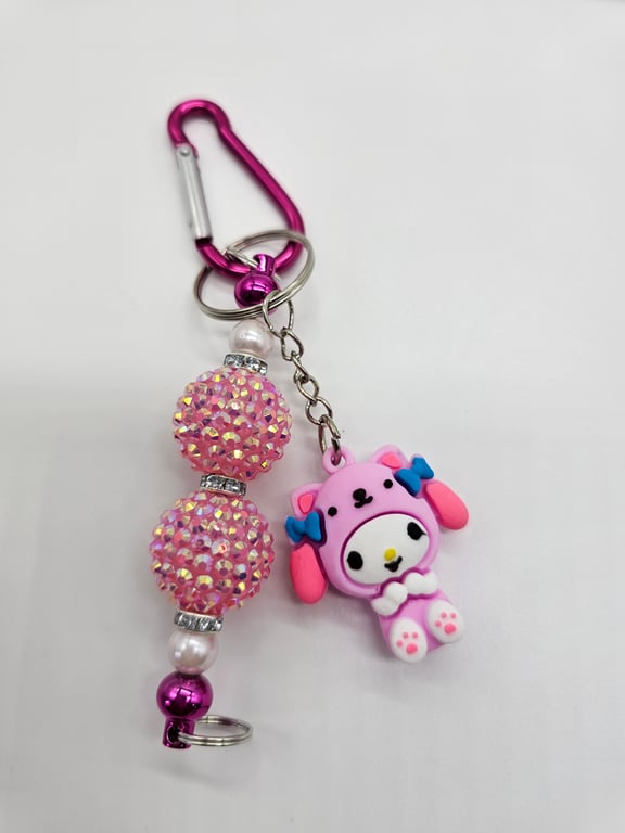 Sweet Pink Puppy Keychain — photo 2
