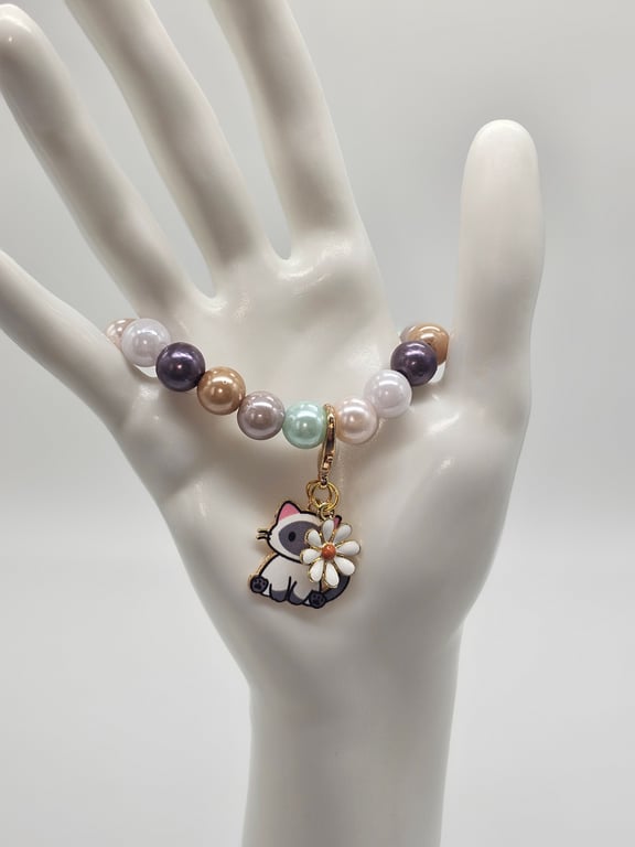 Gray Cat Charm Bracelet — photo 1