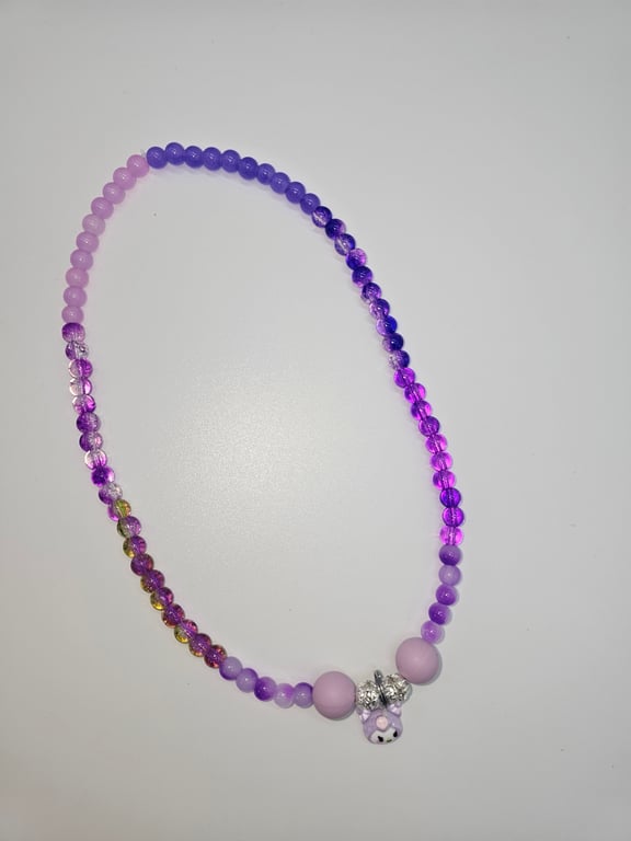 Pastel Purple Kitty Necklace — photo 2