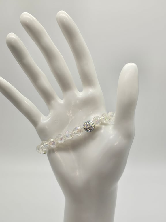 Icy Crystal Bead Bracelet — photo 1