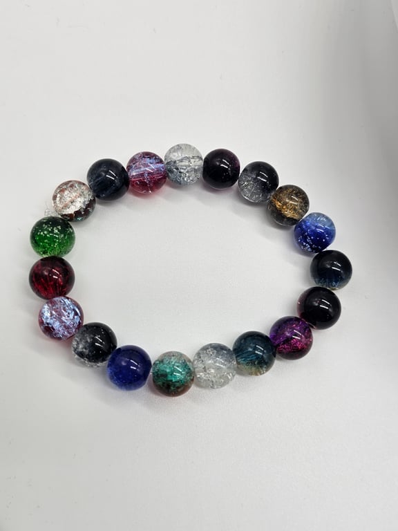 Multicolored Glass Bead Bracelet — photo 2
