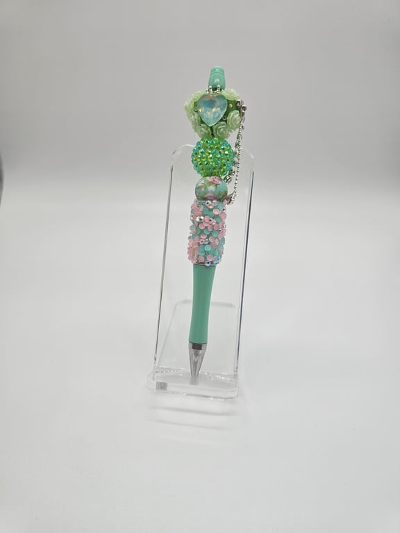 Mint Green Heart Pen